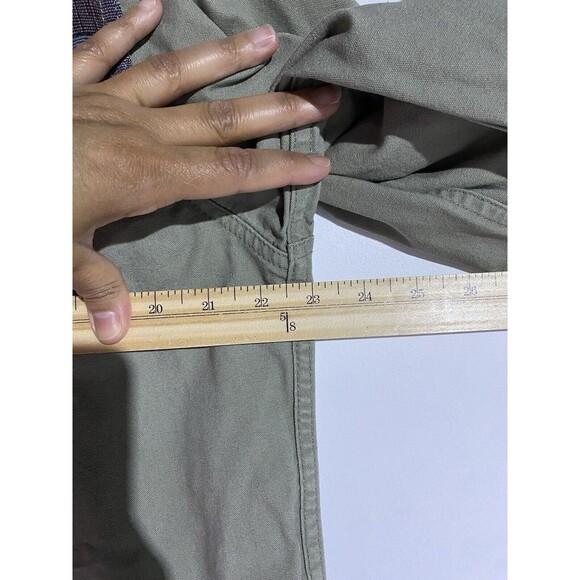 Vtg LL Bean Jacket Womens M Green 90s Southwest Tapestry Field Aztec Boho - Picture 13 of 15